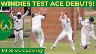 WINDIES TEST ACE DEBUTS  Cricket highlights w commentary  NWLCC 1sts v Cuckney 2nds  S4 ep11 [upl. by Strage]