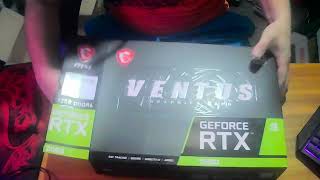 RTX 2060 12GB MSI VENTUS  Unboxing Placa de Vídeo [upl. by Wickman]