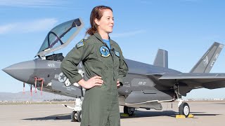 US Navy F35 and FA18 Female Fighter Pilots [upl. by Jordain]