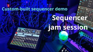 Custombuilt sequencer jam session demo Reaktor amp TouchOSC [upl. by Nodarse]