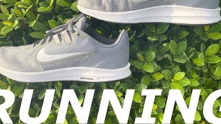 Mens Nike Downshifter 9 Running Shoe Unboxing  First Impressions [upl. by Aimaj]