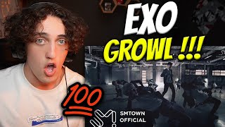 EXO 엑소 으르렁 Growl MV  Live Performance  REACTION 🔥 [upl. by Galanti]