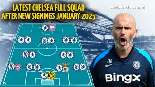 CHELSEA NEW FULL SQUAD WITH LATEST POSSIBLE TRANSFER TARGETS IN WINTER 2025 [upl. by Tunnell]