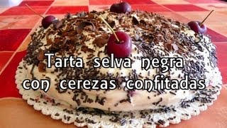 Cocina fácil  Tarta selva negra [upl. by Neeli]