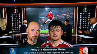 Porto vs manunited 33 Ten hag blame rashford Maguire amp ten hag post match reactions [upl. by Ytineres]