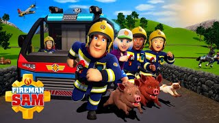 Can Fireman Sam Save The DayAGAIN 🔥  1 Hour Compilation  Safety Cartoon [upl. by Silisav]