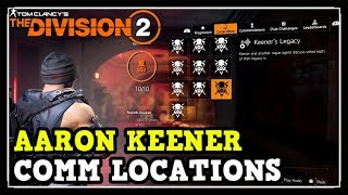 The Division 2 All Aaron Keener Comms Locations Warlords of New York Aaron Keener Comms [upl. by Fennie]