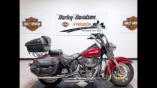 2004 Harley Davidson Heritage Softail Classic FLSTC 17393 MILES Lava Red [upl. by Harsho444]