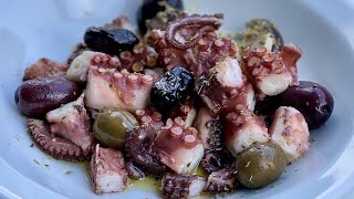 POLPO Marinato nell’Aceto di Vino Bianco alla Greca  Antipasto Tradizionale Greco  Polpo Agrodolce [upl. by Modesta]