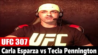 UFC 307 Carla Esparza vs Tecia Pennington REACTION [upl. by Adnilre]