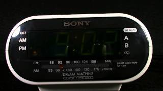 Sony Dream Machine Clock Radio Alarm AMFM Model ICFC318 [upl. by Raamaj]