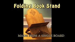 Learn how to make a Wooden Book Stand from a single board [upl. by Aikemaj]