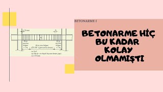 Betonarme 1 Kirişlerde Etriye Hesabı [upl. by Chrisy]