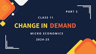 SHIFT IN DEMAND CURVE  CLASS 11  MICROECONOMICS [upl. by Akima]