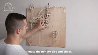 UGears Aero Clock Mechanical 3D Wooden Model Kit UTG0083 Troubleshooting Tips [upl. by Pinsky]