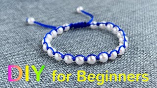 DIY Your Beaded Bracelet Tutorial  Easy Bracelet Making Ideas  How to Make Bracelet with Bead A101 [upl. by Anavahs]