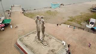 Статуя Али и Нино 360  Ali and Nino a statue in city of Batumiალი და ნინოს ქანდაკება ბათუმში [upl. by Lavine]