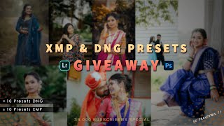 Download FREE XMP and DNG Presets Giveaway Pack Now and Boost Your Photography [upl. by Elleivap]