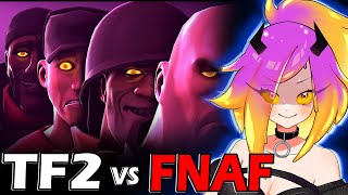 WHO WINS  FNAF vs TF2 SFM reaction [upl. by Chet]