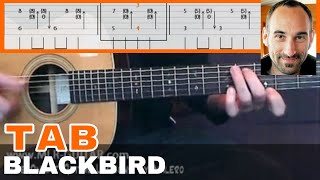 Guitar Cover  Tab quotBlackbirdquot by MLRGuitar [upl. by Eidoj]