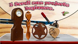 5 easy scroll saw projects Scroll saw projects for beginners [upl. by Enylorac]