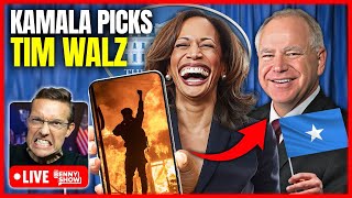 🚨Kamala Picks FarLeft Socialist Tim Walz for Vice President The Governor Who Let His State BURN🔥 [upl. by Ordnasela]