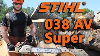 Stihl 038 AV Super quick overview [upl. by Ricoriki356]