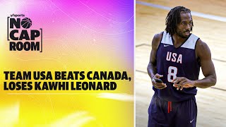 Team USA beats Canada but loses Kawhi Heat vibe check amp NBA Summer League preview  No Cap Room [upl. by Rebm]