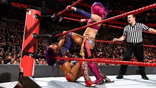 Asuka vs Sasha Banks Raw Jan 29 2018 [upl. by Spenser]