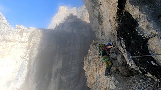 Von Carducci zur Zsigmondy Hütte über die Ferrata Severino Casara [upl. by Adnalor]