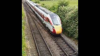 Azuma To Middlesbrough Passing Northallerton class800 azuma lner passengertrain trainspotting [upl. by Etoile]