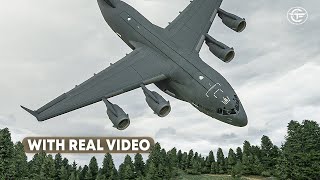 Air Force C17 Crashes Just 40 Seconds After Takeoff  TWO Dangerous Aerobatics With Real Videos [upl. by Aoniak]