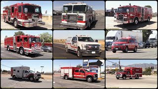 SBCoFD High Desert Responses BDC Barstow Apple Valley Victorville amp New Confire Ambulance [upl. by Amerd]