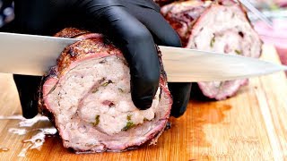 WILD BOAR ROAST  Pork Neck Rollade Recipe [upl. by Roach]