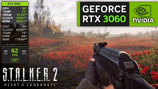 RTX 3060 on STALKER 2  1080p 1440p DLSS and Frame Generation [upl. by Aidole705]