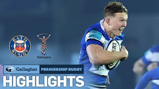 Bath v Harlequins  HIGHLIGHTS  Win Streak Extended To Four  Gallagher Premiership 202223 [upl. by Angele]