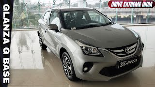 2021 Toyota Glanza G Base model walkaround  its better then Baleno zeta [upl. by Keeley]