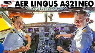 Aer Lingus A321NEO Married Pilots cockpit flight to New York [upl. by Price28]