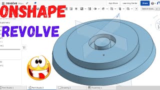 Onshape revolve tutorial  Onshape revolve tool [upl. by Beverlie]