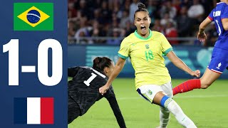 Brasil x França  10  RESUMO  Futebol Feminina  Olimpíadas Paris 2024  brasil x frança feminina [upl. by Lalo992]