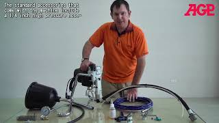 AGP【EC021 Electric Piston Pump Airless Sprayer】Product Introduction [upl. by Ynna]