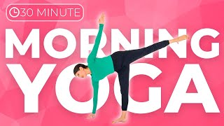 30 minute Full Body Morning Yoga Workout to STRENGTHEN amp TONE [upl. by Olympias]