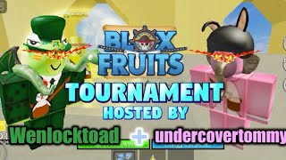 Blox Fruits TOURNAMENT hosted by WENLOCKTOAD amp TOMMY Roblox [upl. by Eustasius]