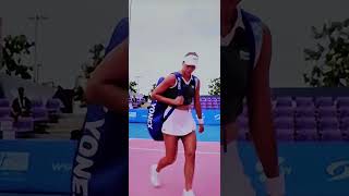 Sramkova vs Magda Linette Salida a pista Thailand Open 2024 [upl. by Ahsirahc748]