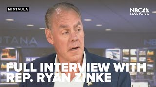 FULL INTERVIEW Rep Zinke talks homelessness affordable housing energy border security [upl. by Baoj462]