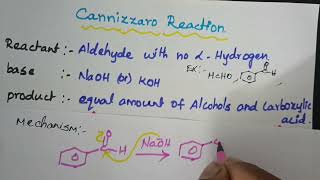 Cannizzaro reaction in Tamil [upl. by Knoll]