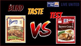 Brown Gravy Taste Test Challenge  Pioneer VS McCormick [upl. by Etnomed]