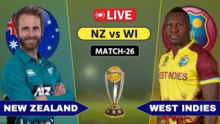 NZ vs WI Live  Match 26  New Zealand vs West Indies Live World Cup cricket [upl. by Nodnar]