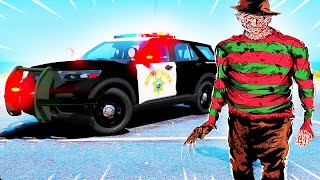 Freddy Krueger Trolls Players in GTA 5 RP [upl. by Eseyt]