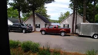 The Winnipesaukee Scenic Railroad service for Laconia bike week 2021 Meredith to Weirs Beach station [upl. by Evania]